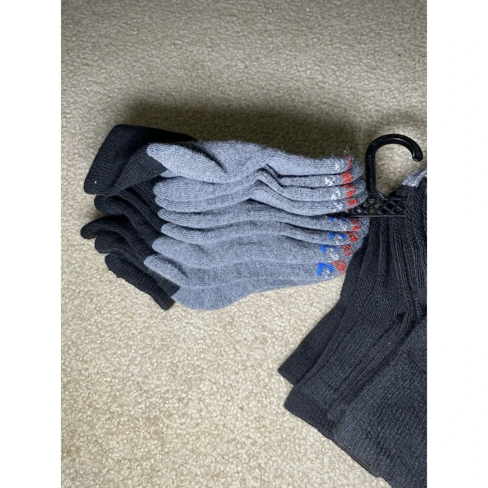 Hanes Boys' 10pk Premium Ankle Athletic Socks Size S